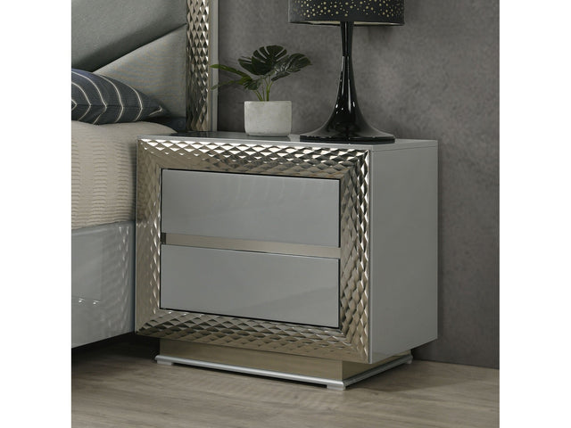 Ventnor Gray Nightstand - Ornate Home