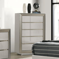 Ventnor Gray Queen 5 Piece Bedroom Set w/Chest - Ornate Home