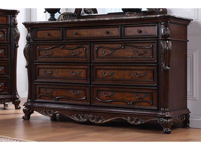 Ventresca Dark Cherry Dresser - Ornate Home