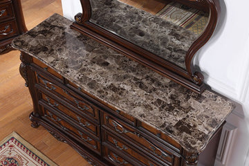 Ventresca Dark Cherry Dresser - Ornate Home