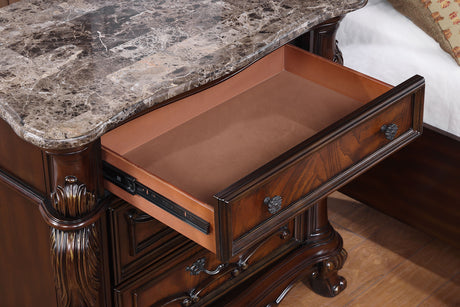 Ventresca Dark Cherry Nightstand - Ornate Home