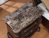 Ventresca Dark Cherry Nightstand - Ornate Home