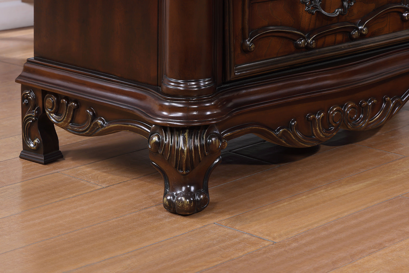 Ventresca Dark Cherry Nightstand - Ornate Home