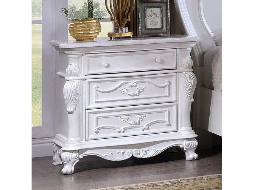 Ventresca White Nightstand - Ornate Home