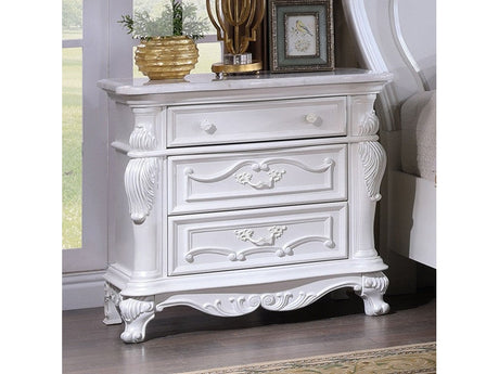 Ventresca White Nightstand - Ornate Home