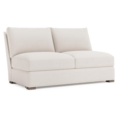 Ventura Aged Grey - Cerused Armless Loveseat - Ornate Home