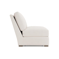 Ventura Aged Grey - Cerused Armless Loveseat - Ornate Home