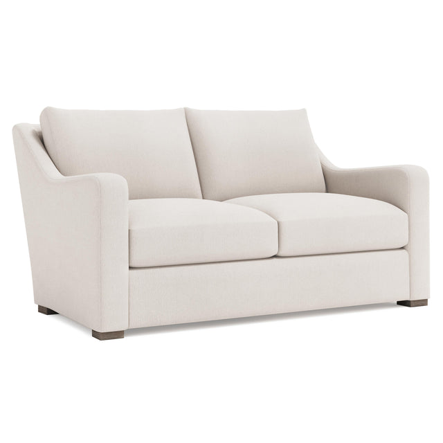 Ventura Aged Grey - Cerused Loveseat Without Pillows - Ornate Home