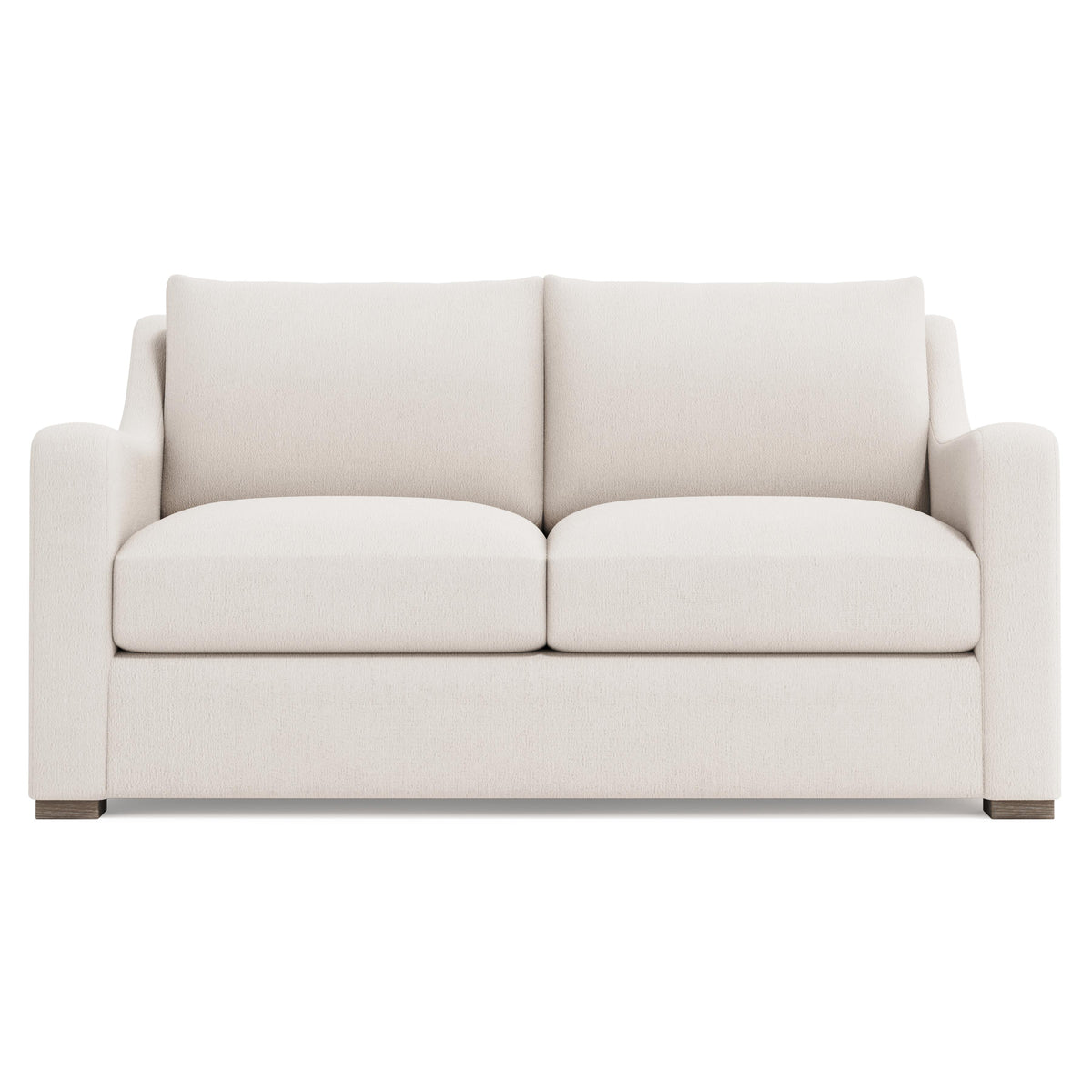 Ventura Aged Grey - Cerused Loveseat Without Pillows - Ornate Home