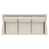 Ventura Aged Grey - Cerused Sofa Without Pillows - Ornate Home