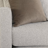 Ventura Beige/Tan Fabric Sectional (3 Piece) - Ornate Home