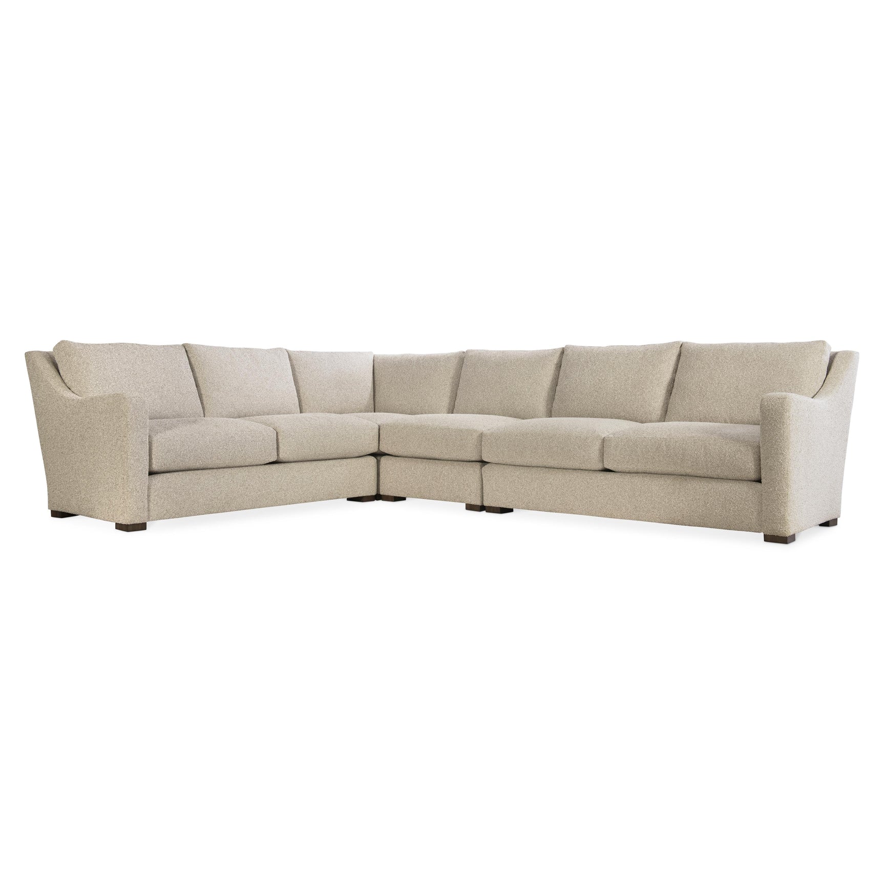 Ventura Beige/Tan Fabric Sectional (4 Piece) - Ornate Home