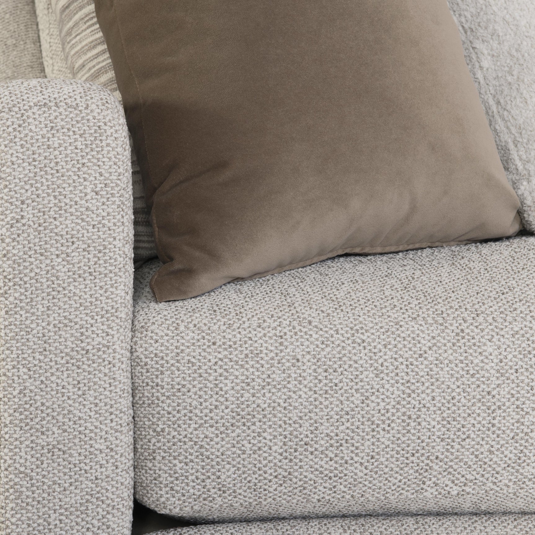 Ventura Beige/Tan Fabric Sectional (4 Piece) - Ornate Home