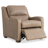 Ventura Beige/Tan Leather Power Motion Chair - Ornate Home