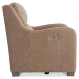Ventura Beige/Tan Leather Power Motion Chair - Ornate Home