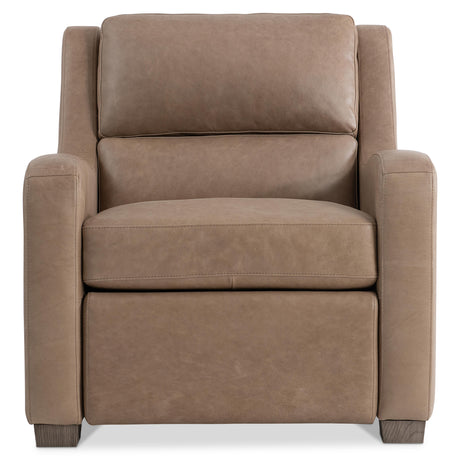Ventura Beige/Tan Leather Power Motion Chair - Ornate Home
