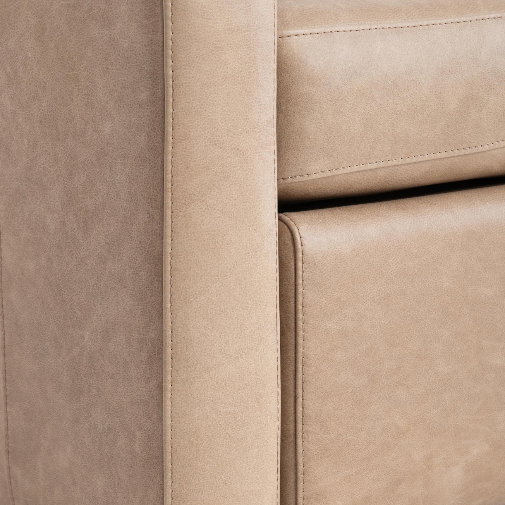Ventura Beige/Tan Leather Power Motion Chair - Ornate Home