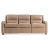 Ventura Beige/Tan Leather Power Motion Sofa - Ornate Home