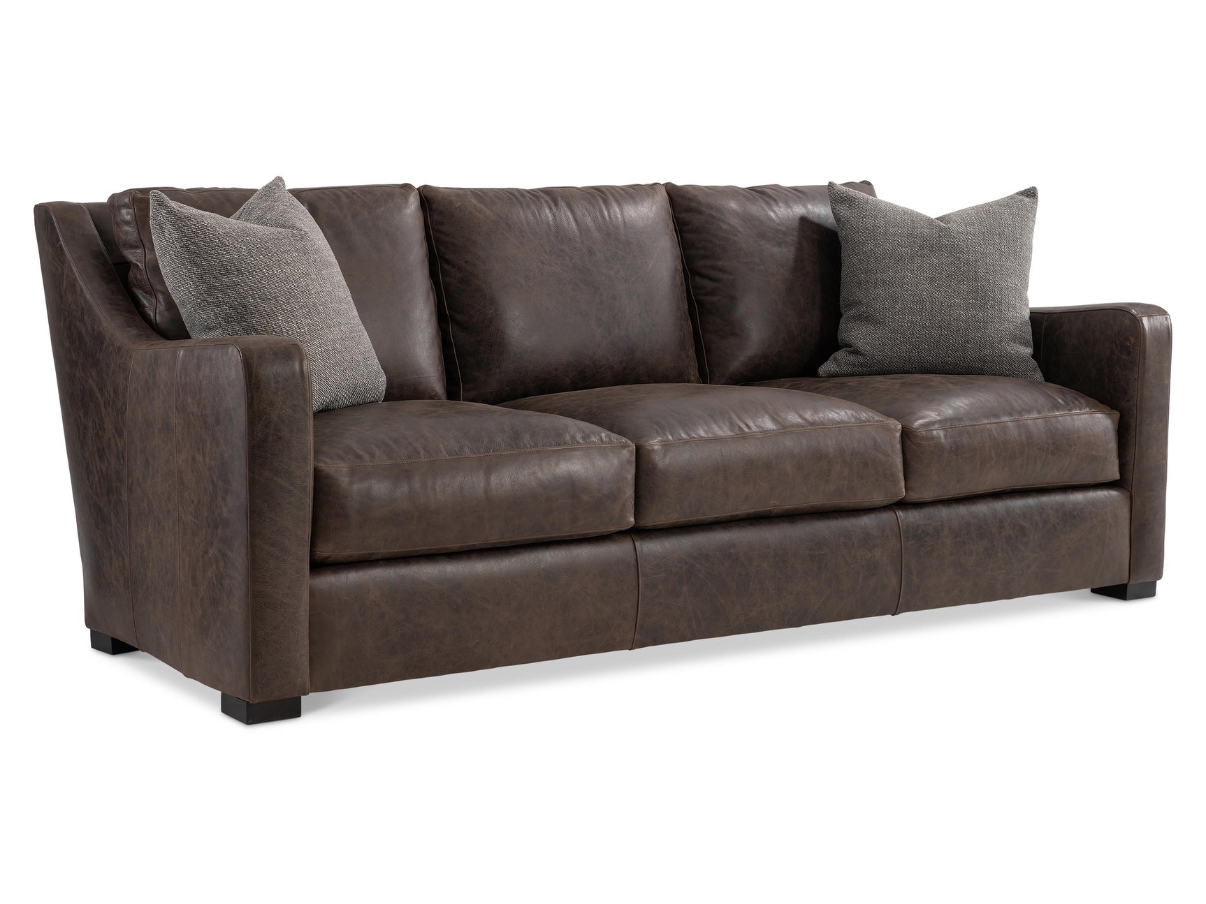 Ventura Brown Leather Sofa - Ornate Home