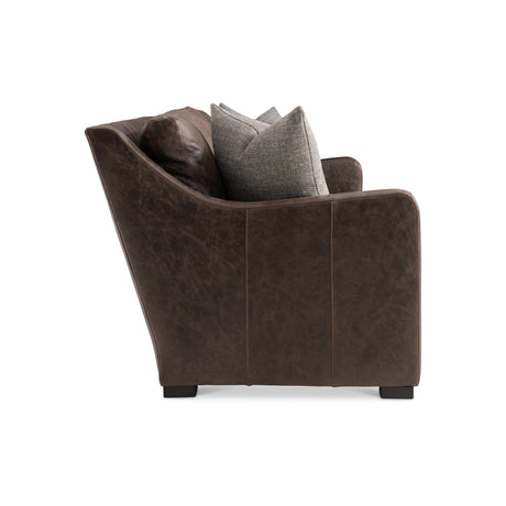 Ventura Brown Leather Sofa - Ornate Home