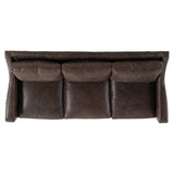 Ventura Brown Leather Sofa - Ornate Home