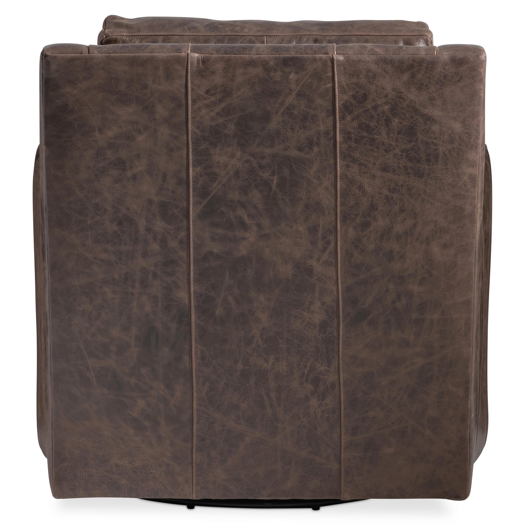 Ventura Brown Leather Swivel Chair - Ornate Home