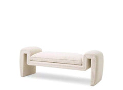 Ventura Ivory Boucle Uph. Designer Living Room Set - Ornate Home