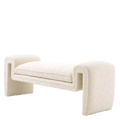 Ventura Ivory Boucle Uph. Designer Living Room Set - Ornate Home
