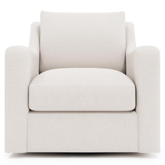 Ventura Ivory Swivel Chair - Ornate Home