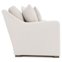 Ventura White/Cream Fabric Sofa - Ornate Home