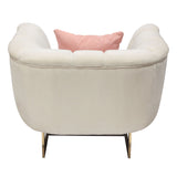 Venus Cream Fabric Chair - Ornate Home