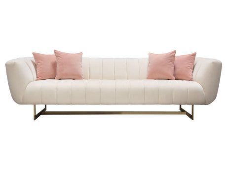 Venus Cream Fabric Sofa - Ornate Home
