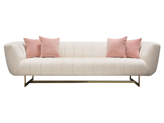 Venus Cream Fabric Sofa - Ornate Home