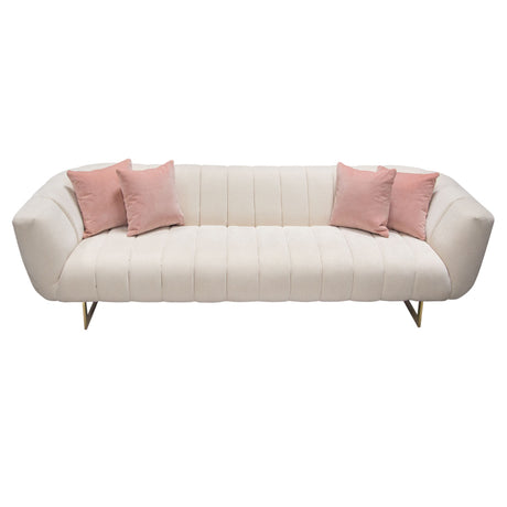 Venus Cream Fabric Sofa - Ornate Home