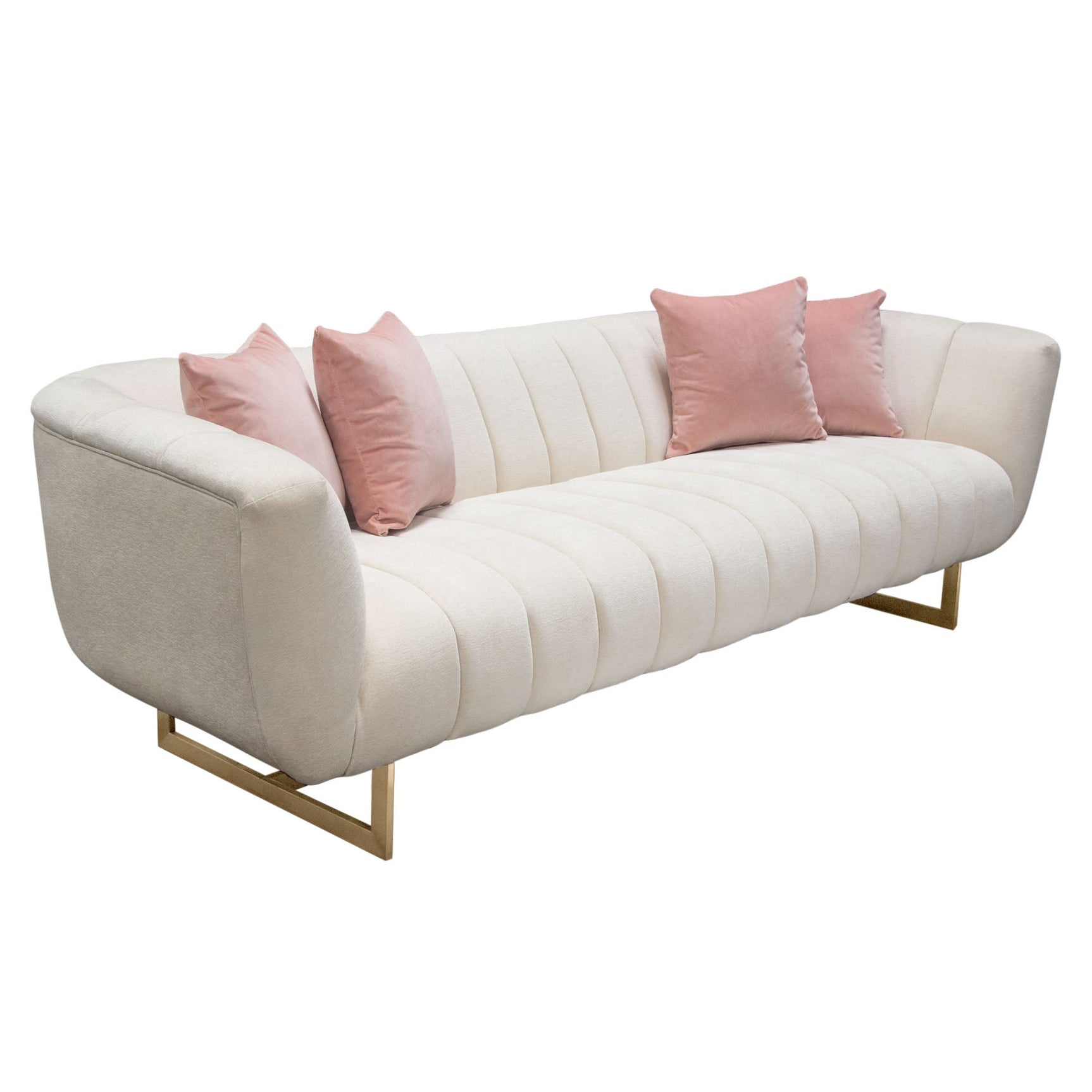 Venus Cream Fabric Sofa - Ornate Home