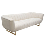 Venus Cream Fabric Sofa - Ornate Home