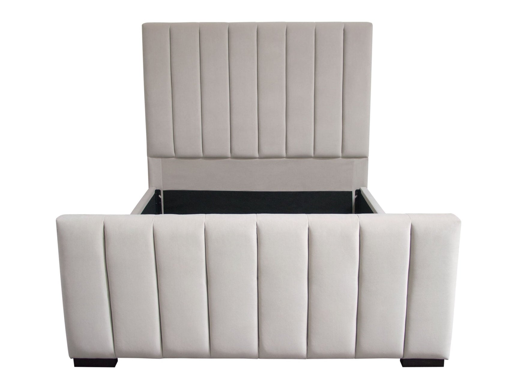 Venus Light Grey Eastern King Bed - Ornate Home