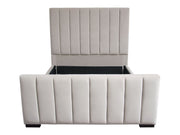 Venus Light Grey Eastern King Bed - Ornate Home