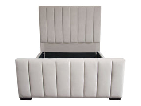 Venus Light Grey Eastern King Bed - Ornate Home