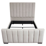 Venus Light Grey Eastern King Bed - Ornate Home