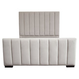 Venus Light Grey Eastern King Bed - Ornate Home