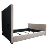 Venus Light Grey Eastern King Bed - Ornate Home