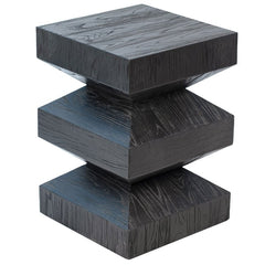 Vera Antique Ebony Side Table - Ornate Home