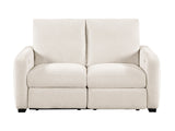 Vera Beige Power Double Reclining Loveseat - Ornate Home