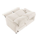 Vera Beige Power Double Reclining Loveseat - Ornate Home