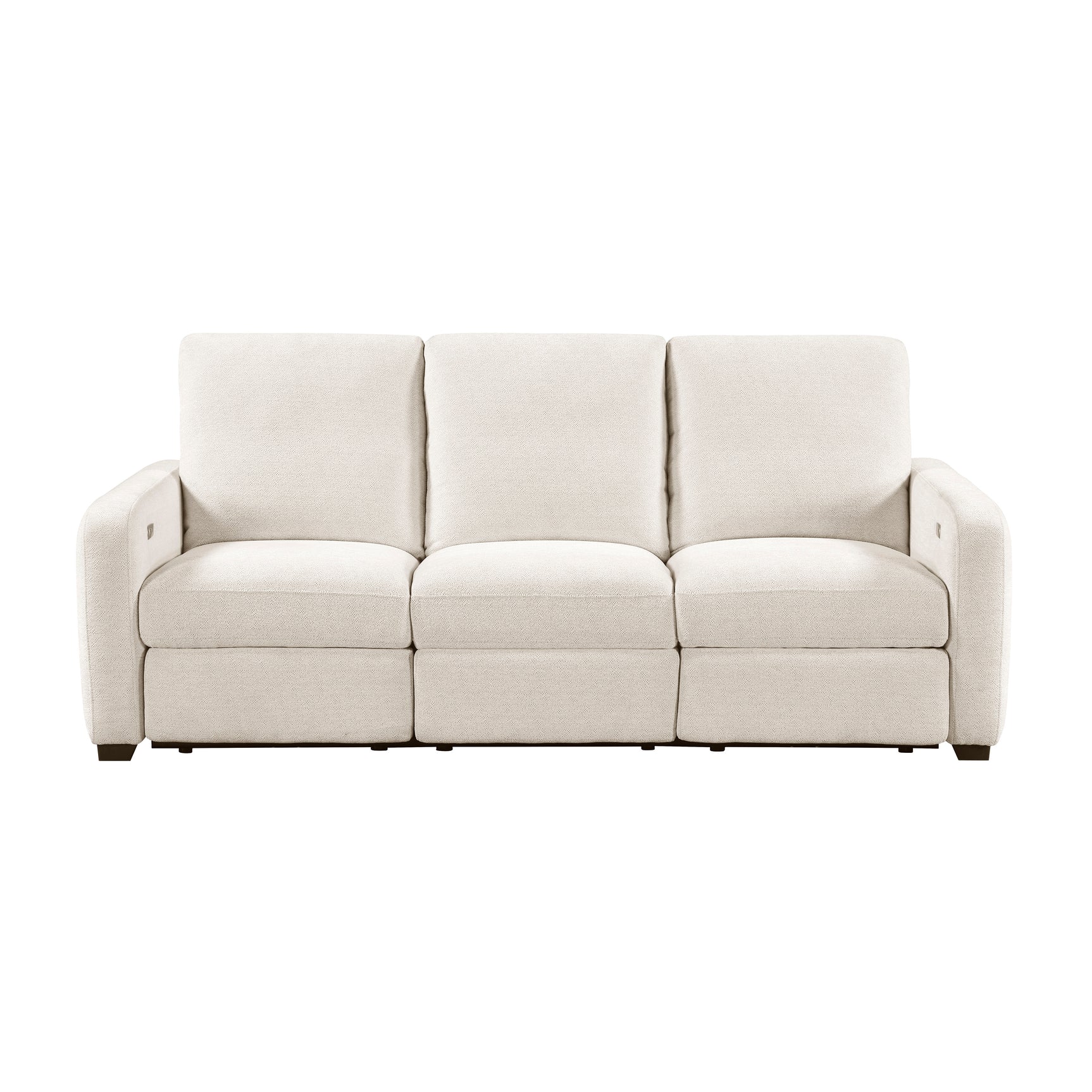 Vera Beige Power Double Reclining Sofa and Loveseat - Ornate Home
