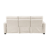 Vera Beige Power Double Reclining Sofa and Loveseat - Ornate Home