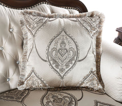 Veracruz Dark Cherry/Beige Chair - Ornate Home