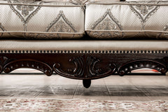 Veracruz Dark Cherry/Beige Loveseat - Ornate Home