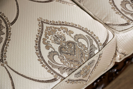 Veracruz Dark Cherry/Beige Loveseat - Ornate Home